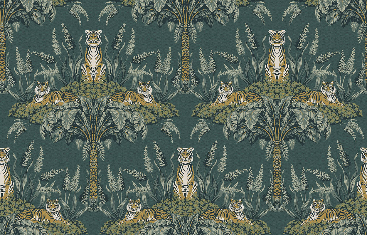 Обои Loymina Equator Malayan Tigers QTR2 005/1 10,05×1 Обои Loymina Equator Malayan Tigers QTR2 005/1 10,05×1